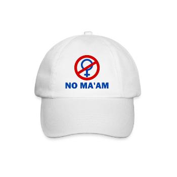 no ma'am - Casquette classique - blanc/blanc - Devant