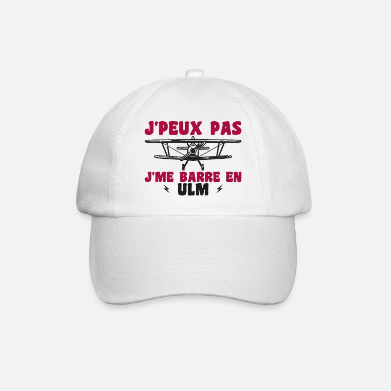 Avion Humour Ulm - Casquette classique - blanc/blanc