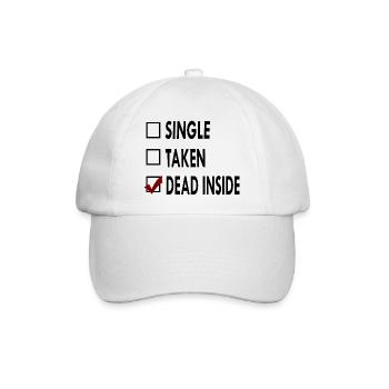 SINGLE noir blanc DEAD - Casquette classique - blanc/blanc - Devant