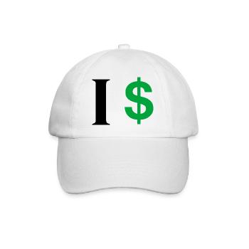 Lettre i dollar - Casquette classique - blanc/blanc - Devant