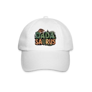 Dinosaur Dad Saurus Gift Dad - Baseball Cap - white/white - Front