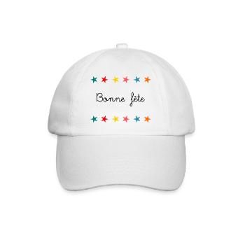 BONNE FÊTE. COEUR. BONNE FÊTE MAMAN. MAMAN - Casquette classique - blanc/blanc - Devant