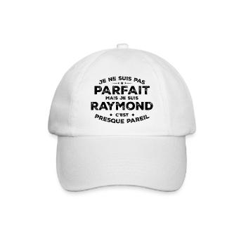 Raymond Un Prénom, Une Attitude L’Humour Raymond - Casquette classique - blanc/blanc - Devant