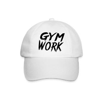 Fitnessstudioarbeit - Baseballkappe - Weiß/Weiß - Vorne