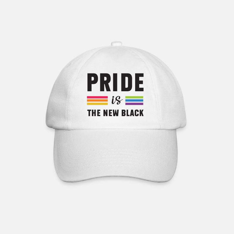 LGBTQ Pride Month - Pride ist das neue Schwarz - Baseballkappe - Weiß/Weiß