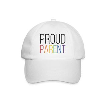 LGBTQ Pride Month - Proud Parent - Baseball Cap - white/white - Front
