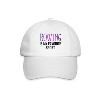 Rowing is my favorite Sport - Rudern - Ruderin - Baseball Cap - white/white - Front