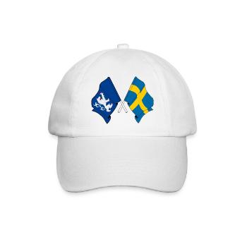 Halland et la Suède – Un tout - Casquette classique - blanc/blanc - Devant
