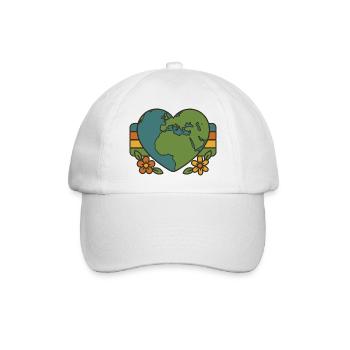 Heart Planet - Baseball Cap - white/white - Front