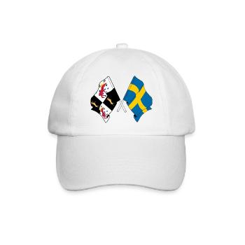 Gävleborg et la Suède – Un dans le cœur et le drapeau - Casquette classique - blanc/blanc - Devant