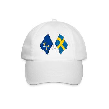Dalécarlie et Suède – Un avec le pays - Casquette classique - blanc/blanc - Devant