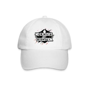 NoExcuses - Baseball Cap - white/white - Front