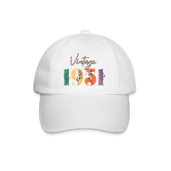 Vintage 1951 florale - Casquette classique - blanc/blanc - Devant