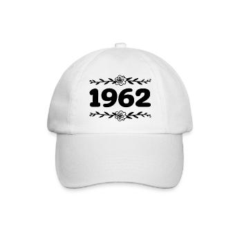 1962 Vintage 1962 Retro 1962 Anniversary 1962 - Baseball Cap - white/white - Front