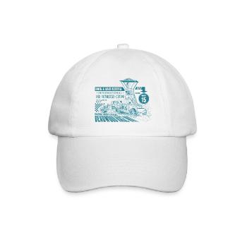 Design de course de sport automobile vintage - Casquette classique - blanc/blanc - Devant