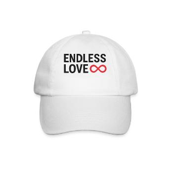 Endless Love Infinity Design - Baseball Cap - white/white - Front