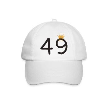 49 - Baseball Cap - white/white - Front