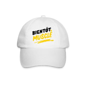 Energetic Muscular Design in Urban Style - Baseball Cap - white/white - Front