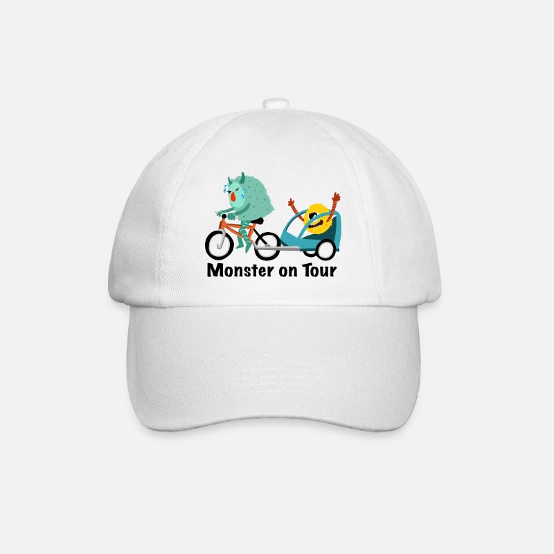 Monster on Tour - Baseballkappe - Weiß/Weiß