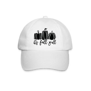 Autumn pumpkins with text for autumn party - Baseball Cap - white/white - Front