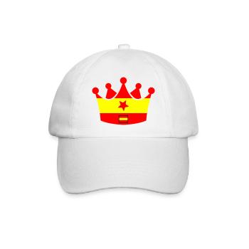 Spanien Krone - Baseballkappe - Weiß/Weiß - Vorne