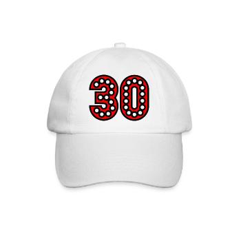 30. 30 YEARS. 30th ANNIVERSARY. 30 YEARS ANNIVERSARY. - Baseball Cap - white/white - Front