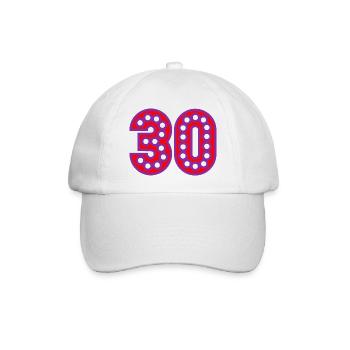 30. 30 YEARS. 30th ANNIVERSARY. 30 YEARS ANNIVERSARY. - Baseball Cap - white/white - Front