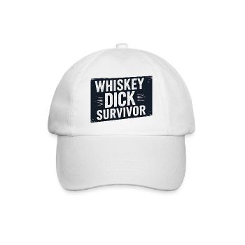 Whisky Dick Survivor Humour coquin Drec - Casquette classique - blanc/blanc - Devant