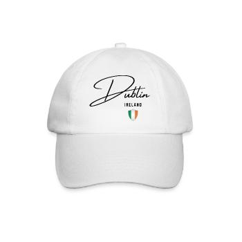 Design élégant Dublin, j’adore Dublin - Casquette classique - blanc/blanc - Devant