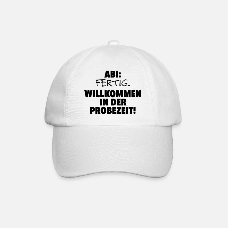 Abitur fertig - Baseballkappe - Weiß/Weiß
