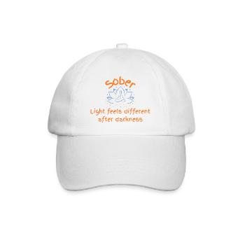 Lumière sobre après l’obscurité - Casquette classique - blanc/blanc - Devant