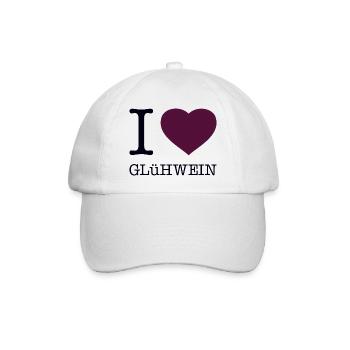 I love mulled wine - Baseball Cap - white/white - Front