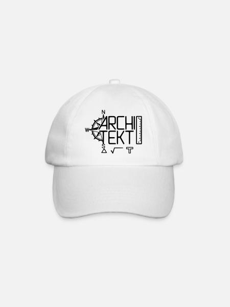 Conception architecte avec outil de dessin - Casquette classique - blanc/blanc