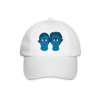 CYCLOPS IN LOVE - nice people - Casquette classique - blanc/blanc - Devant