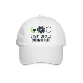 Startup Founder Survivor Burnout Recover - Baseball Cap - white/white - Front