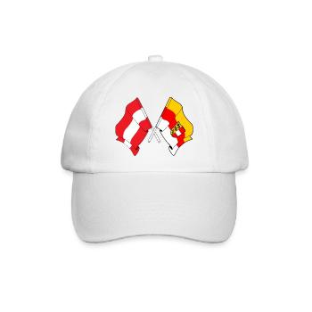 Drapeaux croisés de l’Autriche et de la Carinthie - Casquette classique - blanc/blanc - Devant