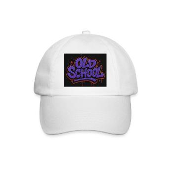 Old School Graffiti Lettering - Baseball Cap - white/white - Front