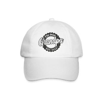 The Best Grandpa since 2014 - Baseballkappe - Weiß/Weiß - Vorne