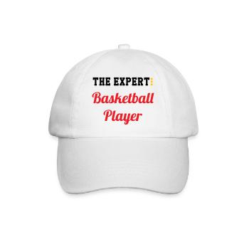 The Basketball Expert - Baseball Cap - white/white - Front