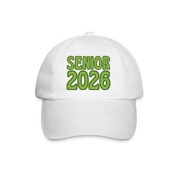 Art texte rétro vert 2026 Senior - Casquette classique - blanc/blanc - Devant