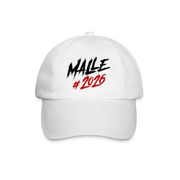 Malle 2026 Mallorca Team - Baseballkappe - Weiß/Weiß - Vorne