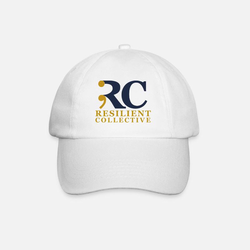 Emblème du Collectif Résilient - Casquette classique - blanc/blanc