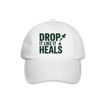Homéopathie, lâche-le comme ça guérit professionnellement - Casquette classique - blanc/blanc - Devant