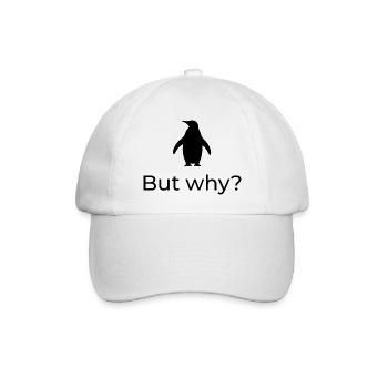 But why? Viral Nihilist Penguin Design - Baseball Cap - white/white - Front