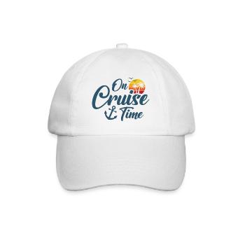Summer Vacation On Cruise Time Cruising Trip - Baseball Cap - white/white - Front