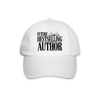 Future Bestselling Author - Baseball Cap - white/white - Front