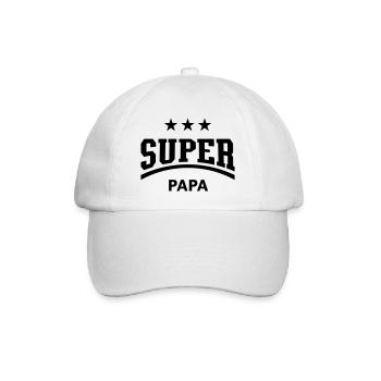 Super Dad (Daddy / Dad / Dad / Father's Day / B) - Baseball Cap - white/white - Front