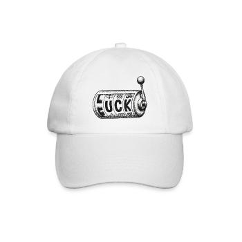 Fuck Luck – Conception de jeux de mots - Casquette classique - blanc/blanc - Devant