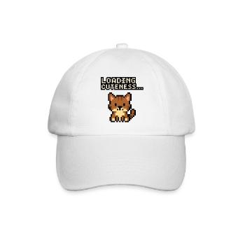 Loading time of the cuteness pixel cat - Baseball Cap - white/white - Front