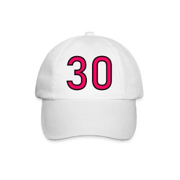 ANNIVERSAIRE. HAPPY BIRTHDAY. JOYEUX ANNIVERSAIRE. - Casquette classique - blanc/blanc - Devant